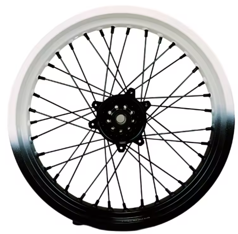 Ultra Supermoto wheelset black/ faded white no wheel only rim
